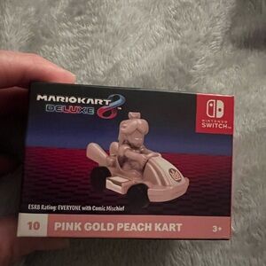 Mariokart Deluxe Pink Gold Peach Kart Nintendo Switch McDonald’s Toy, new in box